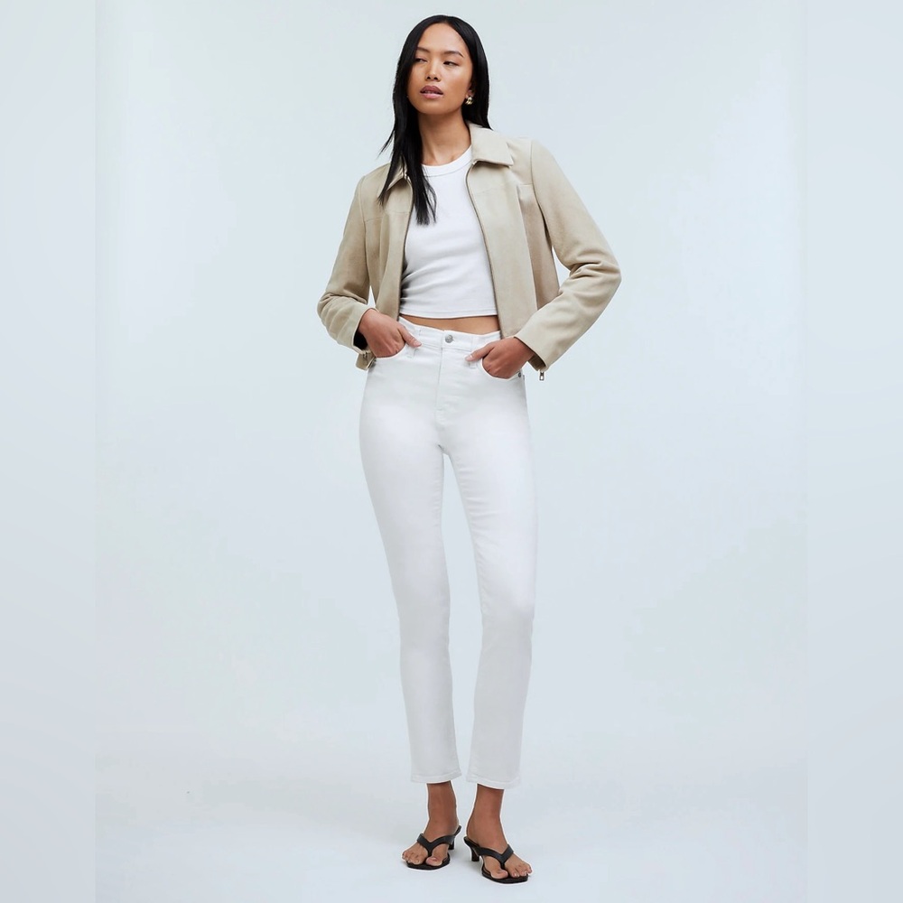 Madewell Stovepipe Jeans • pure white • size 28 • NO664